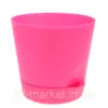 Горшок Фиалка 0.7 л с системой прикорневого полива (розовый)