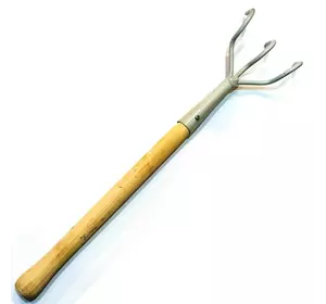 Рыхлитель ручной, садовый, деревянная ручка 50 см