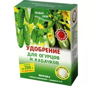 Удобрение "Чистый лист" Kvitofor  для огурцов и кабачков - 300 г