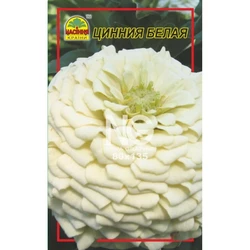 Семена Цинния белая 0,5 г (Насіння країни) Семена Цинния белая 0,5 г (Насіння країни)