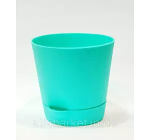 Горшок Фиалка 0.7 л с системой прикорневого полива (бирюзовый) Горшок Фиалка 0.7 л с системой прикорневого полива (бирюзовый)