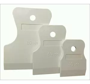 Набор шпателей 40-60-80 мм белая резина 3 шт  858275 Набор шпателей 40-60-80 мм белая резина 3 шт  858275