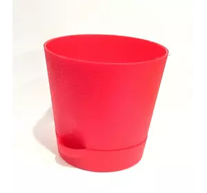 Горшок Фиалка 0.7 л с системой прикорневого полива (красный) Горшок Фиалка 0.7 л с системой прикорневого полива (красный)
