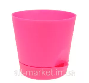 Горшок Фиалка 0.7 л с системой прикорневого полива (розовый) Горшок Фиалка 0.7 л с системой прикорневого полива (розовый)