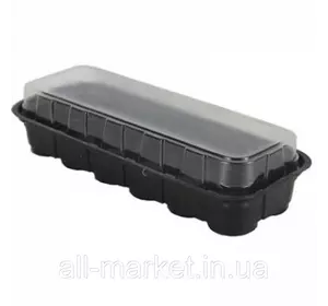 Кассета Тепличка мини под торфяные таблетки 12 ячеек Кассета Тепличка мини под торфяные таблетки 12 ячеек