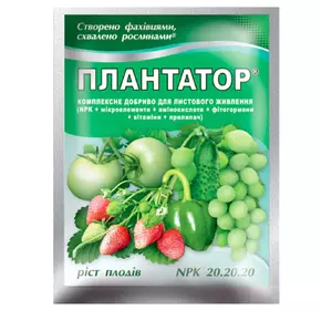 Удобрение Плантатор Рост плодов  25 г 20.20.20 Удобрение Плантатор Рост плодов  25 г 20.20.20