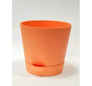 Горшок Фиалка 0.7 л с системой прикорневого полива ( персиковый ) Горшок Фиалка 0.7 л с системой прикорневого полива ( персиковый )