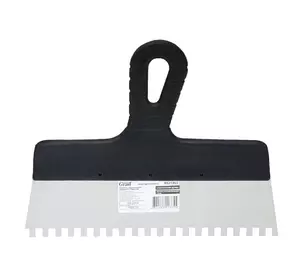 Шпатель зубчатый (нержавеющий) 250мм 6×6 GRAD (8321365) Шпатель зубчатый (нержавеющий) 250мм 6×6 GRAD (8321365)