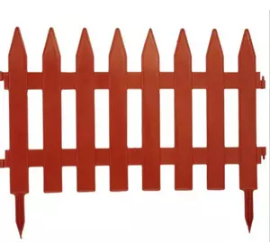 Заборчик (штакетник) для клумбы коричневый 2,25 м*28 см Заборчик (штакетник) для клумбы коричневый 2,25 м*28 см